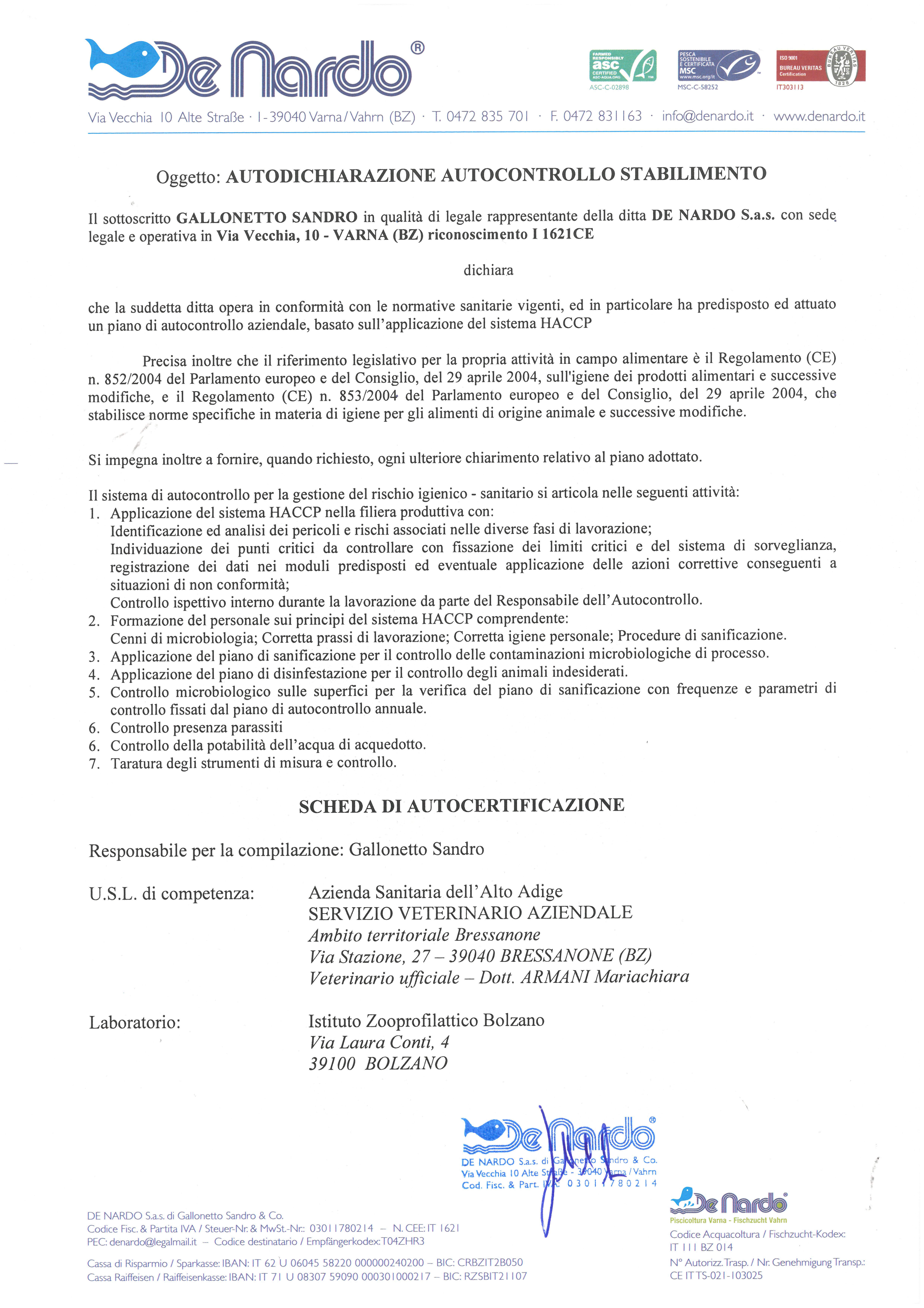 HACCP Zertificat